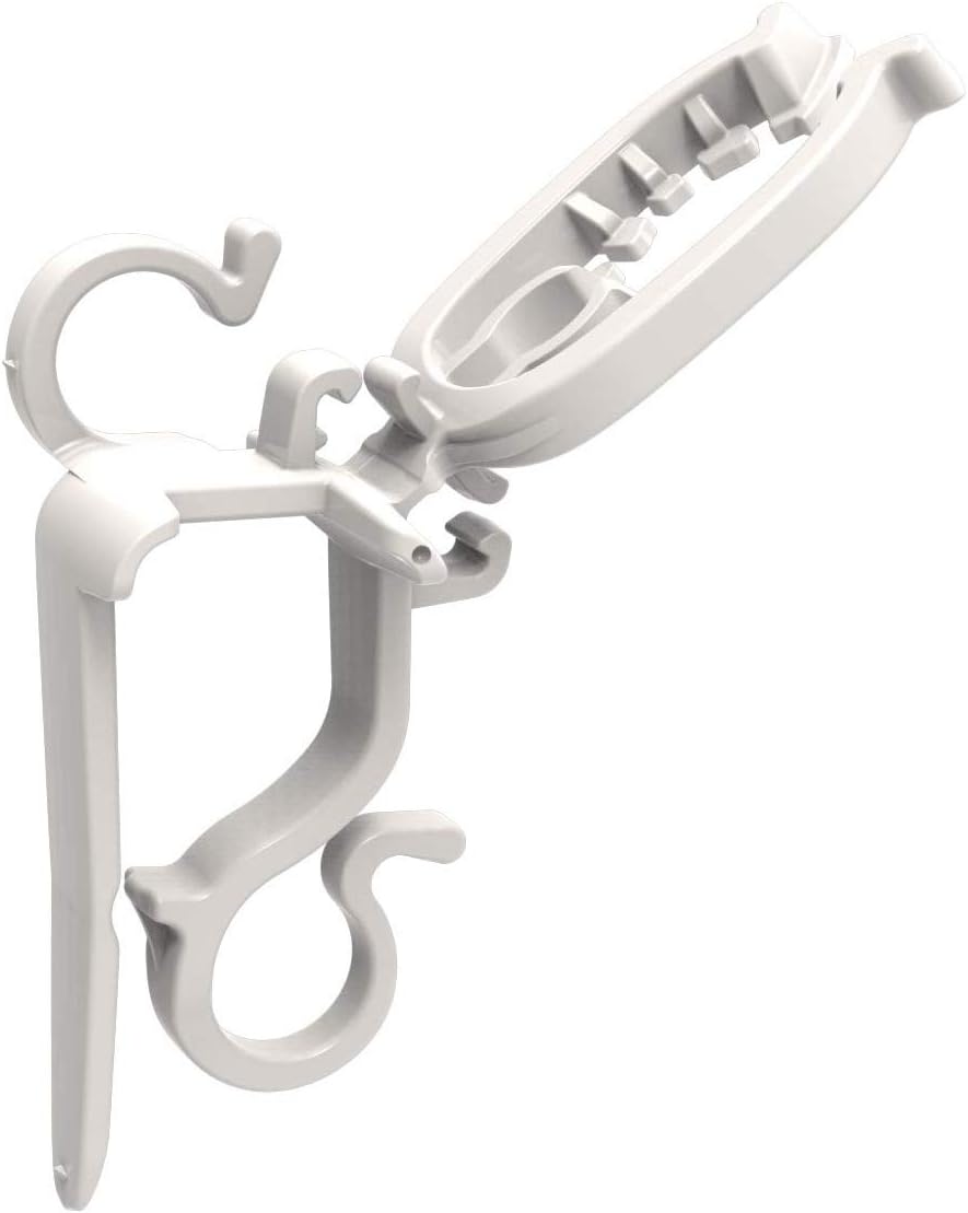 Commercial Christmas Hardware 9060-99-5635 Deluxe Shingle/Gutter Light Clips, No Size, White