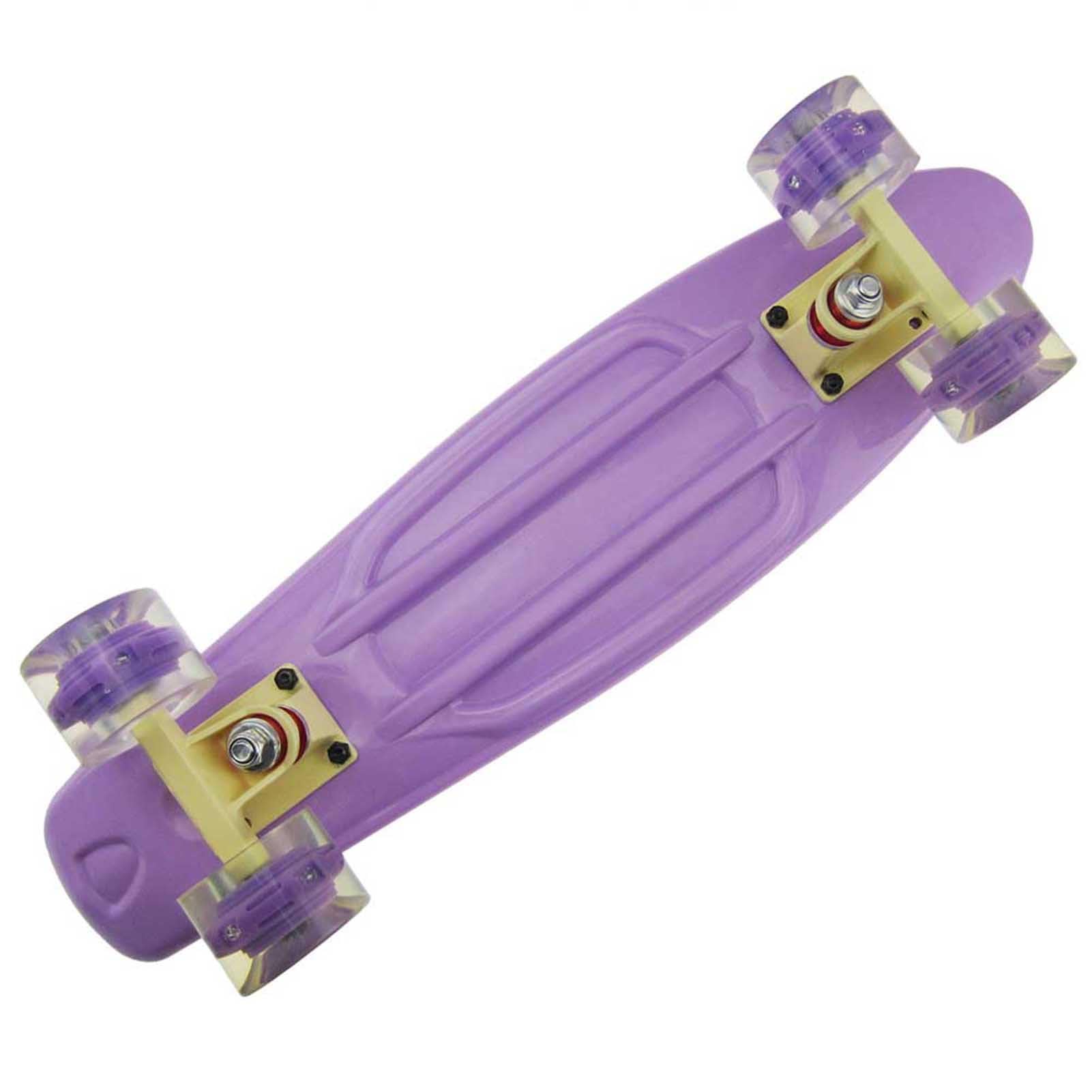 Planche à roulettes | Mini Cruiser Board coloré pour et débutants - Planche de 22 Pouces légère, sûre et Durable, apprenez Le Skateboard avec Style, Skateboard Cruiser avec roulements ABEC 7 Bellv | Planche de 22 Pouces légère, sûre et , apprenez Le Skate