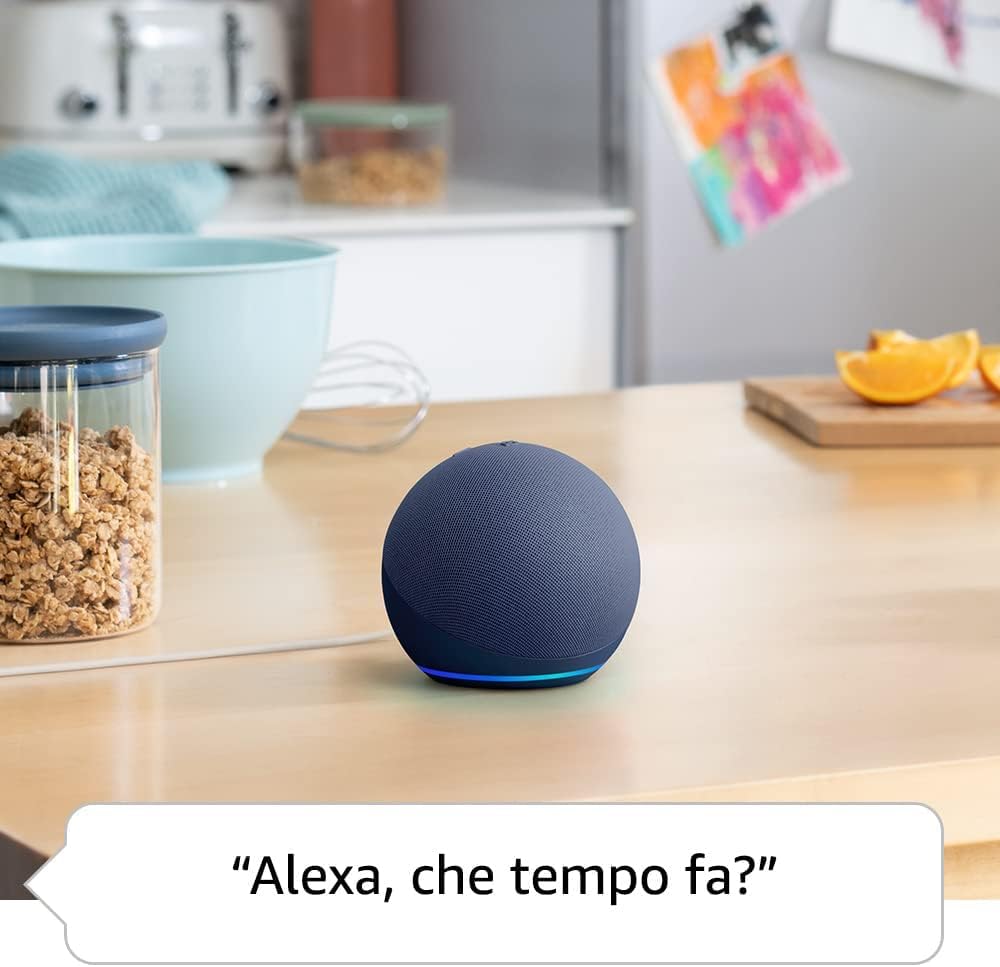Echo Dot (5ª generazione) | Blu notte + OSRAM SMART+ Presa intelligente con Matter, compatibile con Alexa - Kit di base per Casa Intelligente