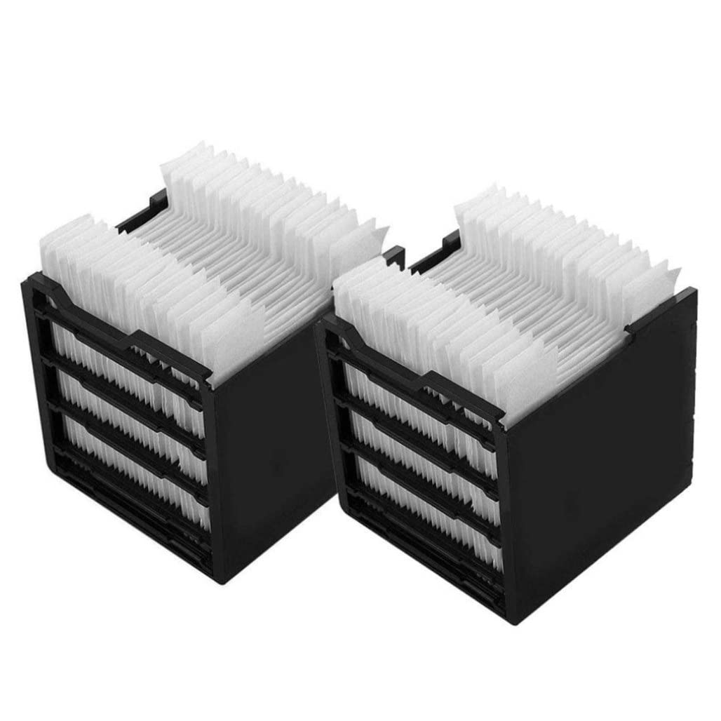 Wedhapy Air Cooler Filter Air Cooler Filter 40PCS/2 Pack 4.72x4.41x4.53 Inch Humidifier Filter USB Charging Alternatives Mini Air Conditioners Replacement