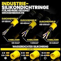 PEBA Abzweigdose Wasserdicht IP68, Großer Verteilerdose Aufputz 295x215x115 mm, M25 Kabelverschraubung 4 mm - 14 mm, Kabelverteiler Wasserdicht, Outdoor Garten Erdkabel Abzweigdose schwarz 14 Wege – Ansicht 8