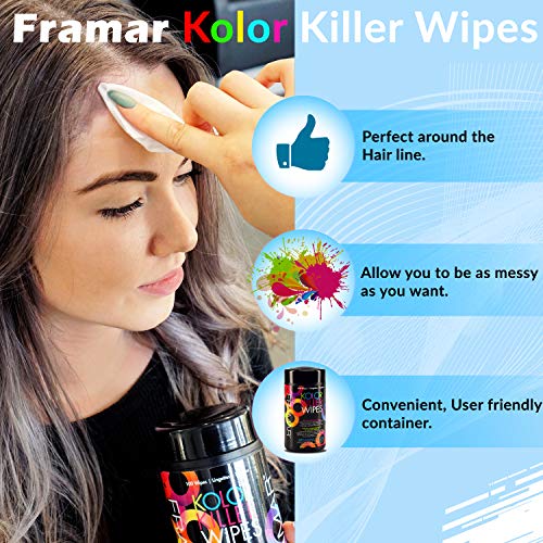 Framar KKW-WHTE Kolor Killer Wipes – Hair Dye Remover, Hair Color Remover thumb #3