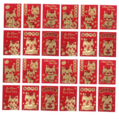 Enveloppes Rouges Li Xi : 360 Pièces Traditionnelles Nouvel An Lunaire et Fête