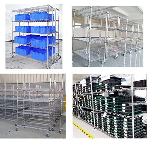 Swesy 72 Pack 36 Pairs Wire Shelving Shelf Lock Clips For 1 Inch Post- Shelving Sleeves Replacements For Wire Shelving System #TOP4