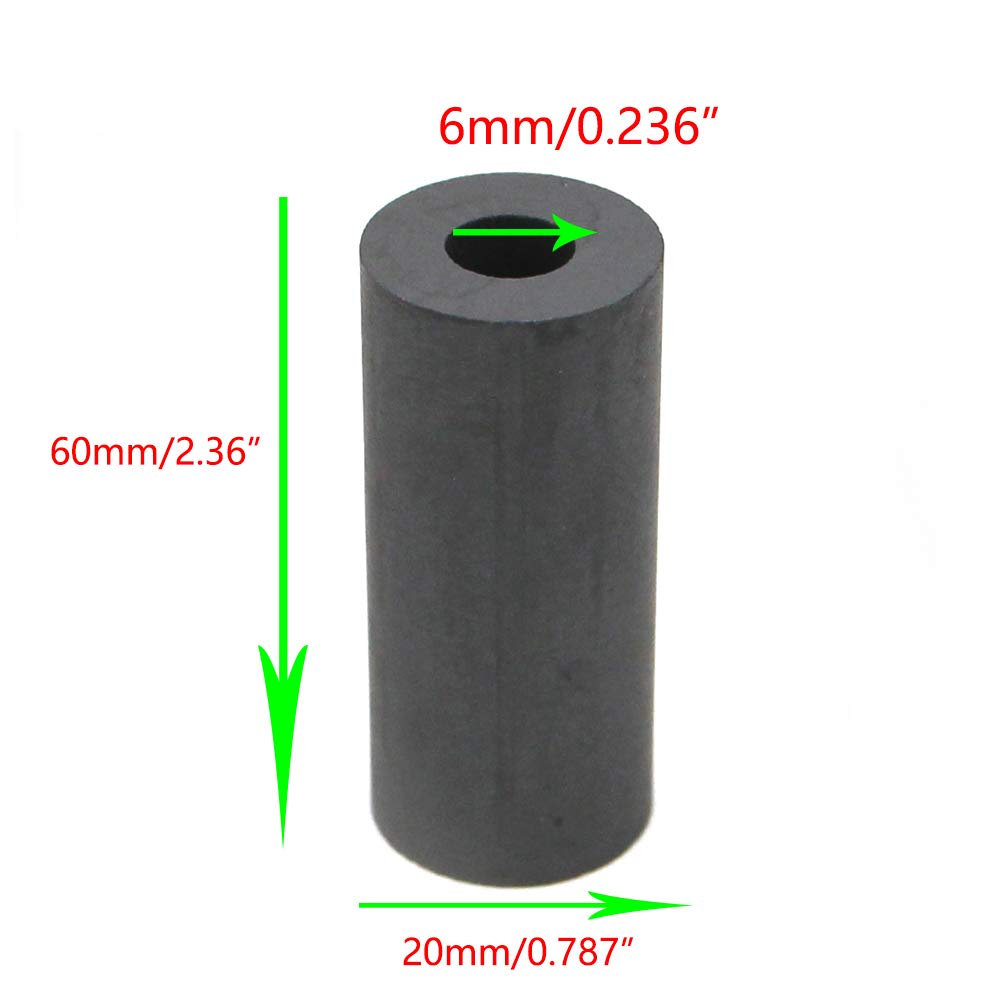 Chiloskit Boron Carbide Sand Blaster Blasting Gun Nozzle Sandblaster Tips for Sandblast Cabinet Hardware (B+60x20x6mm)