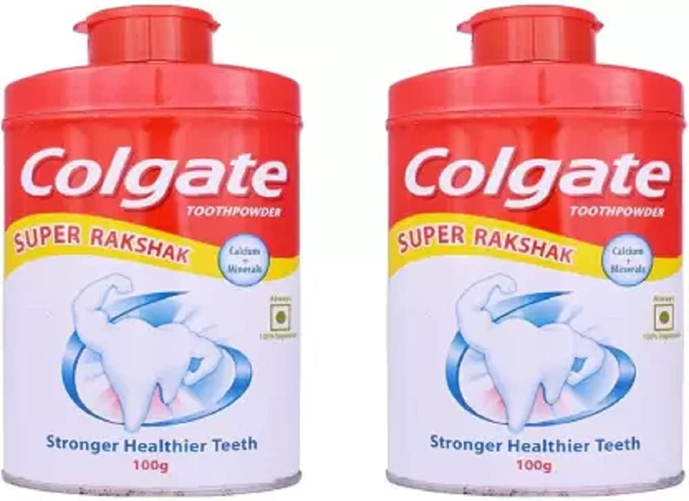 Colgate Toothpowder - with Calcium and Minerals (Anti-Cavity) (100gm X 2N) Toothpaste (100 g, Pack of 2)(3.5) Ounce