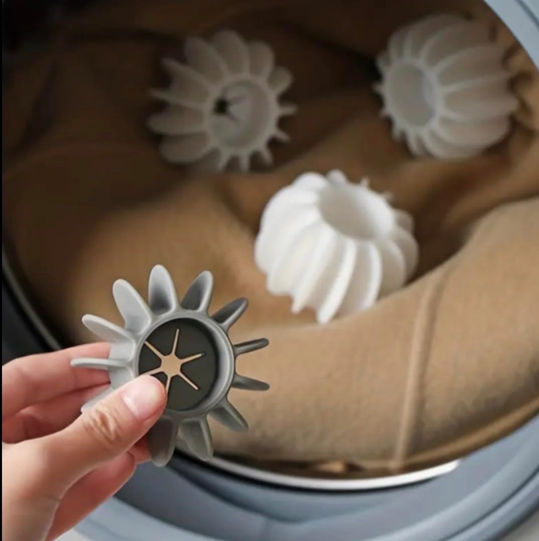 Reusable Laundry Dryer Balls Pack of 12 – Spiky Anti-Static Fabric Softener Balls for Washer & Dryer – Eco-Friendly Wrinkle-Reducing Laundry Balls