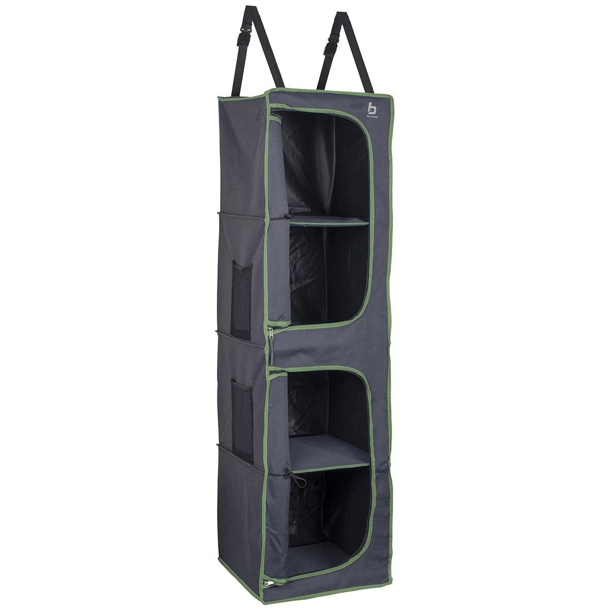 Bo-Camp - Organizer - 4-Compartments - 2 Doors - 35x35x131cm, grey - gray