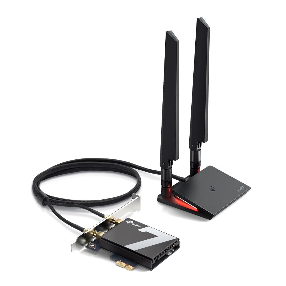 TP-Link - TP-LINK ARCHER TBE550E　BE9300 Wi-Fi 7 TP-Link Archer TBE550E Wi-Fi 7 PCIe Card with Tri-Band