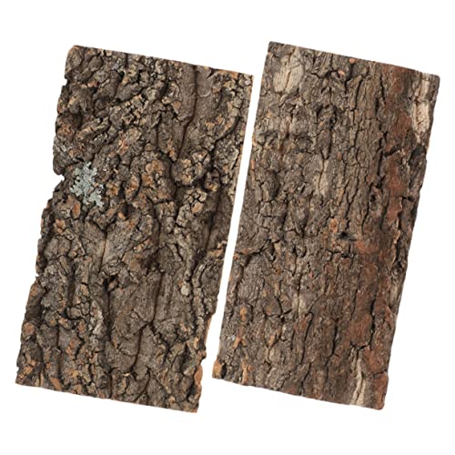 JUMPLAWN 2個爬虫類用コルク樹皮装飾 水槽や爬虫類ク用背景 自然な風合いで