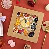 Moretoes 38pcs Pie Boxes, 10x10x2.5 Inches Auto-Popup Bakery Boxes with Window for Cookies, Treats, Cake, Pies, Chocolate Covered Strawberries, Macarons, Donuts, Muffins