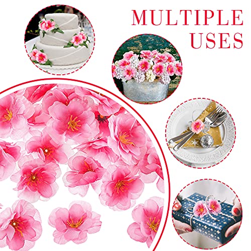 Willbond 150 Pieces Cherry Blossom Heads Artificial Cherry Blossom Fake Silk Cherry Blossom Heads Cherry Blossom Petals For Dress Diy Accessories Wedding Party Home Decoration #TOP6
