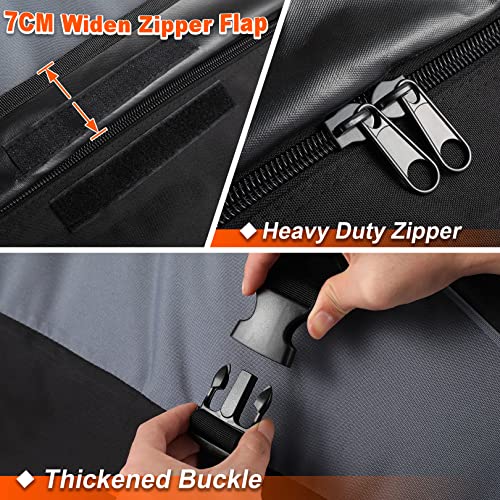Image of Sailnovo Car Rooftop Cargo Carrier Roof Bag, 21 Cubic feet Waterproof Roof Cargo Carrier fit car Without Luggage Rack - Vehicle Soft Shell Roof Cargo Box with Tie-Down Strap