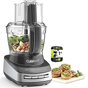 Cuisinart FP-130AG Core Custom 13-Cup Multifunctional Food Processor Anchor Gray Bundle with 1 YR CPS Enhanced Protection Pack