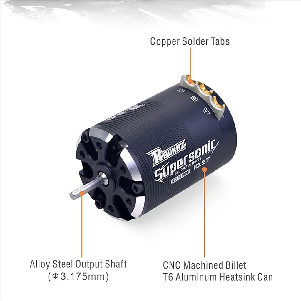 1-3S Supersonic 540 10.5T/3950KV Sensorato Motore Brushless Albero di temporizzazione fisso ø3.175mm per 1/10 RC Drift Racing Car Touring Car