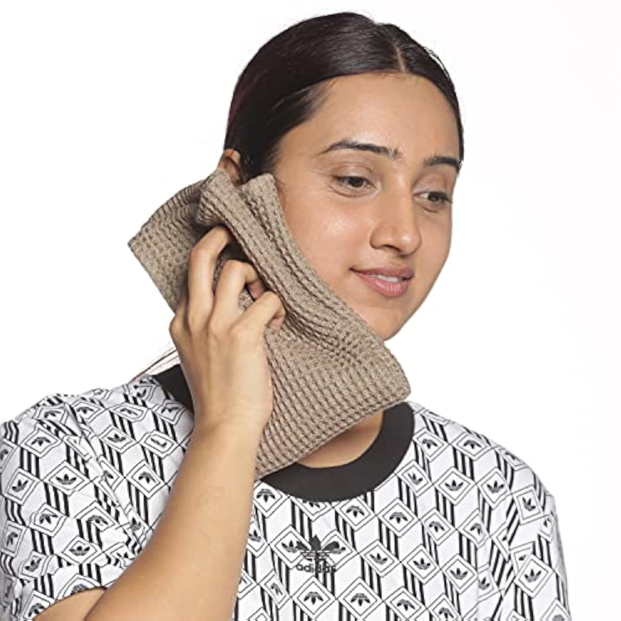 100% Cotton Premium Waffle Face Towels - Set of 2