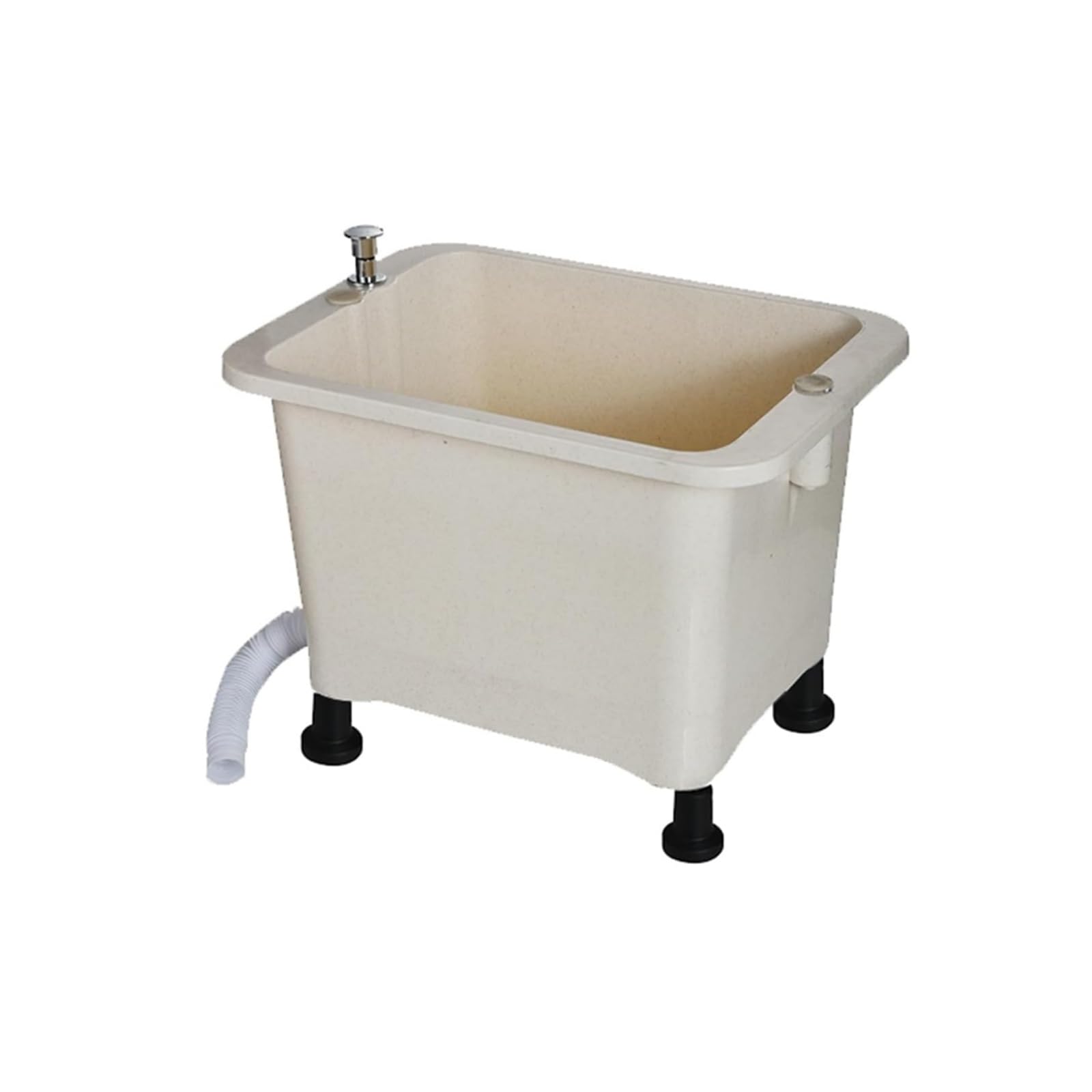 Lavabo de sol résistant pour sous-sol, évier utilitaire plastique portable