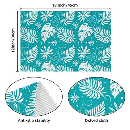 Set de table feuille tropicale de qualité supérieure résistant à la chaleur - 5