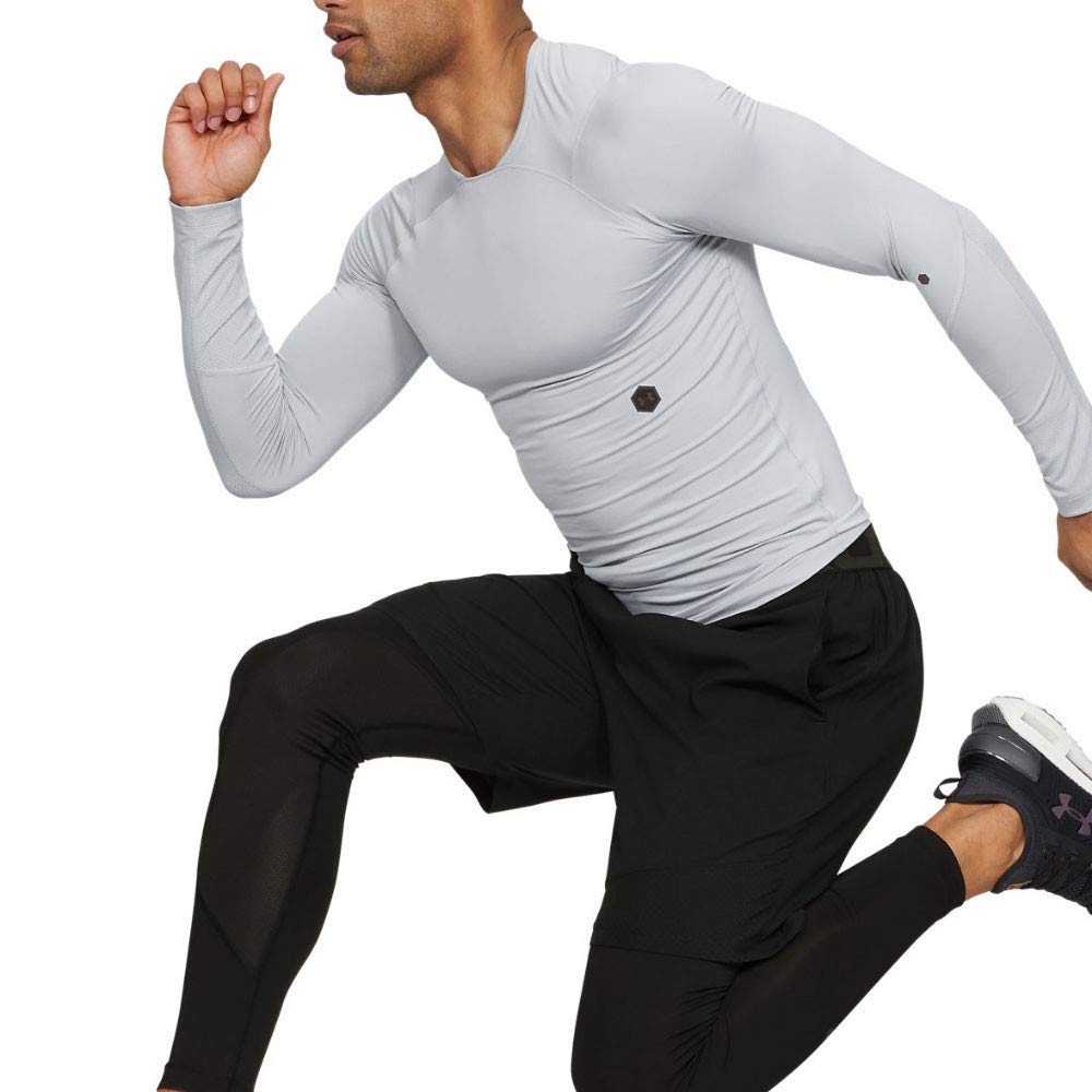 Under Armour Hommes UA Rush T-shirt de compression, léger T-shirt manches longues avec technologie Rush, long T-shirt de sport à la coupe compression