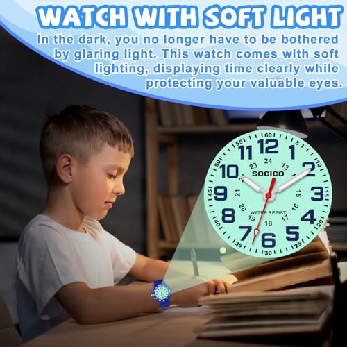 Socico SOC-416 Kids Analog Watch With Light thumb #2