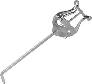 Metal Trumpet Marching Lyre Clamp On Stand, Portable Sheet Music Clip Holder for Brass Instruments, Lightweight 11.42in Accessory for Band Performances and Practice