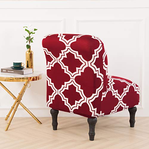Shanna Armless Chair Slipcover,Stretch Printed Slipper Chair Covers Accent Chair Cover Armchair Covers Furniture Protector Covers Removable Washable For Home Hotel Living Room #TOP5