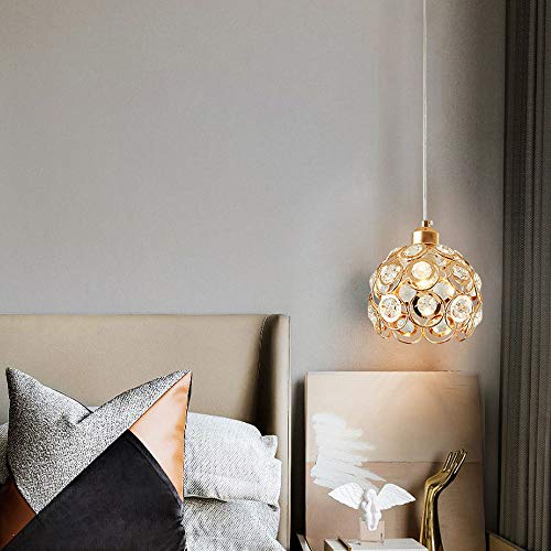 Lustre en cristal moderne E27 suspendu pour une chambre chic