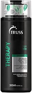 TRUSS Therapy Anti Dandruff Shampoo for Women & Men - Hair Shampoo & Itchy Scalp Treatment Infused with Menthol - Gentle Hair Care for Excess Oiliness & Flaking - pH Balanced & Paraben-Free (10.14 oz)