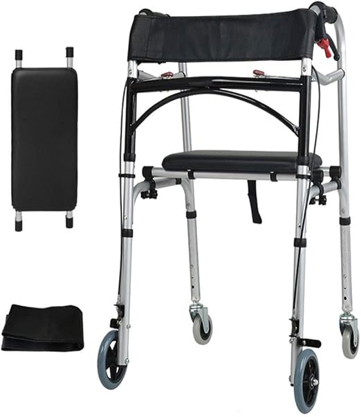 AGYQGOO Andadera para Adulto Multifunción Andador con Asiento Ruedas
