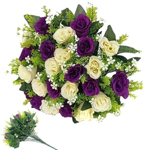 Roses en soie réalistes pour centres de table et décoration de mariage