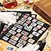 10 Sheets 20 Pages Postage Stamp Album Pages, 8 Pockets 7.7X 1.18in Stamp Collection Inserts, 9 Hole Standard Stamp Collecting Album Sleeves for Stamp Collection Binder IS010810