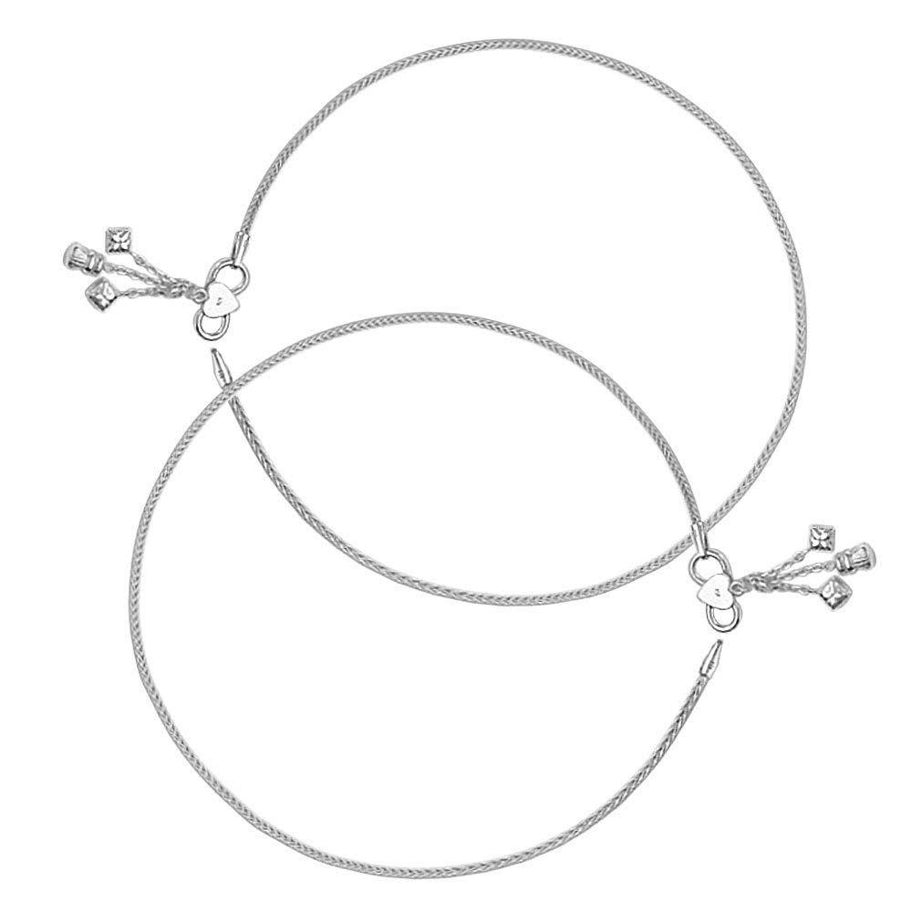 Silver Style 925 Sterling Silver Modern Modern Wedding Anklets for Women (Silver) (B09262QWFR) Amazon Price History, Amazon Price Tracker