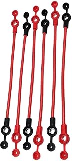 6 Pcs Electric Bike Battery Cables with Copper Core, 2.5/4/6 Square mm, 20-25cm Lengths, Flexible PVC Insulated for Ebike, Golf Car, Motorcycle - Red, Orange(6 square 20cm)