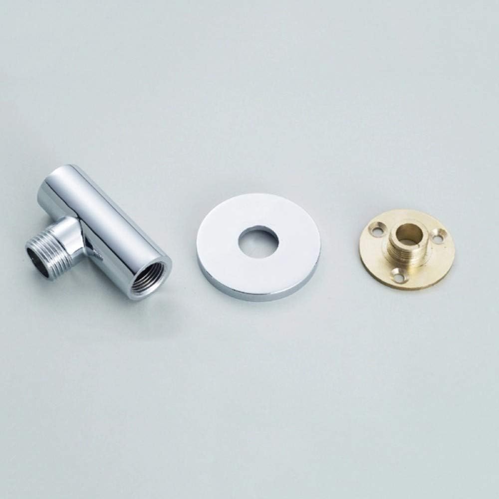 Shower arm 2020 New Chrome Shower Arm Flange Holder Brass Hose Connector Wall Suction Cup Mount