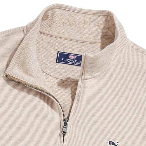 Image of vineyard vines Men's Saltwater Quarter-Zip Pullover Sweater