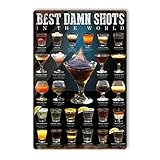 Giwawa Menu Retro Bars Signs Vintage Bar Metal Tin Sign Pubs Menu Retro Pub Poster Ptyle Wall Art...