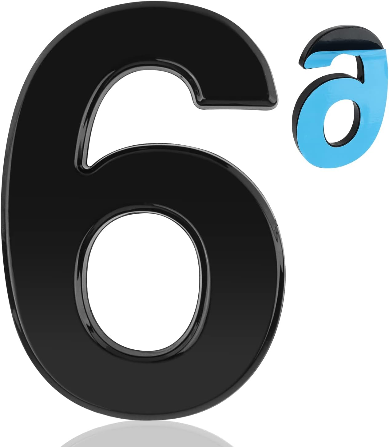 Becizy 4 Inch Modern House Number, Selfadhesive House Numbers Mailbox Numbers