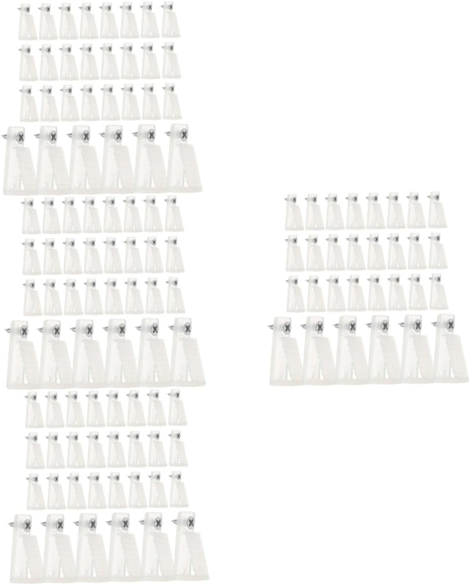 Alipis 120pcs Outdoor String Light Hanger Hooks Screws Clips for Hanging Christmas Lights Garden Decor Easy Installation for Indoor and Outdoor Use