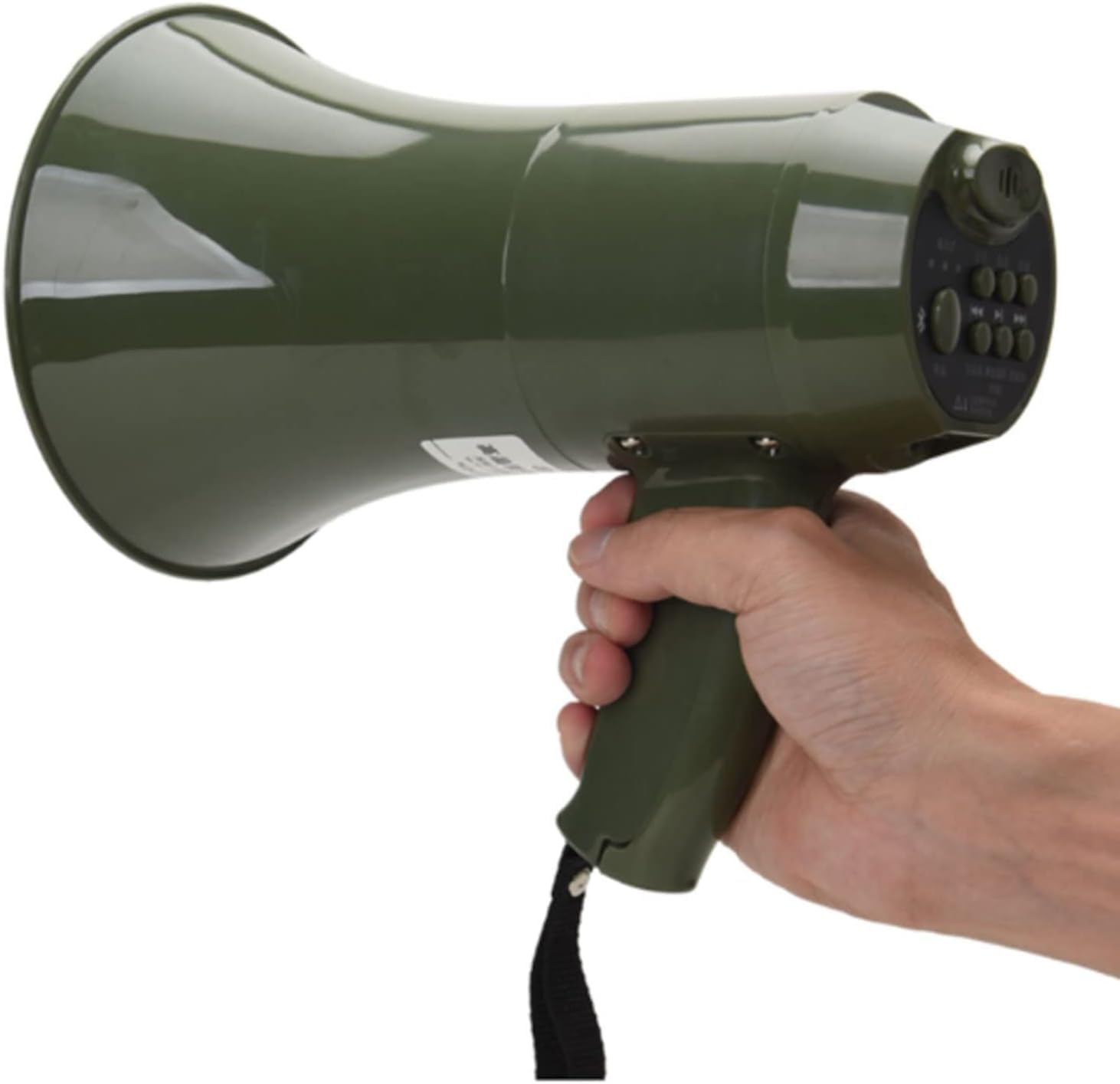 POCHY Moda Megáfono Megáfonos portátiles Sirena incorporada Megáfonos de Mano Control de Volumen Ajustable Altavoz de megáfono 15w Altavoz de megáfono para Exteriores Bonito