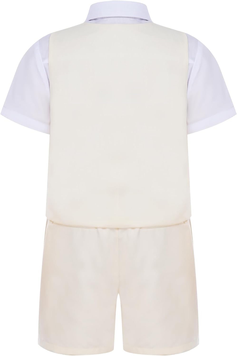 Freebily Kids Dress Vest Shirt Shorts Set Summer Gentleman Outfit Wedding Party Suit for Cake Smash Parties
