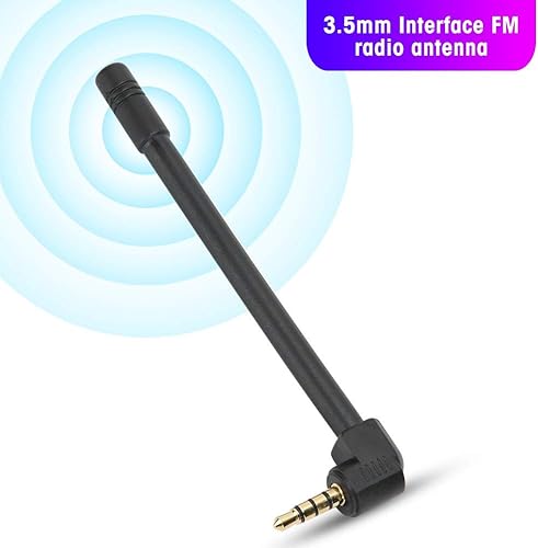 Miniatura 3 de Antena externa de radio universal, antena de radio de interfaz de 0.138 in, antena de recepción de audio al aire libre de ángulo recto de 90 grados,