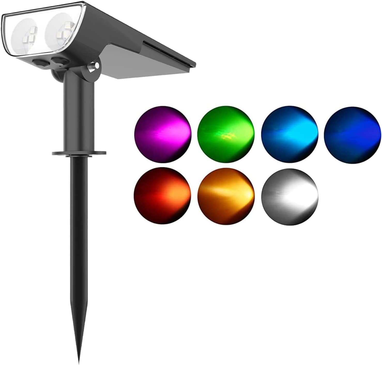 Solar Spot Lights Outdoor Waterproof, Solar Color Changing
