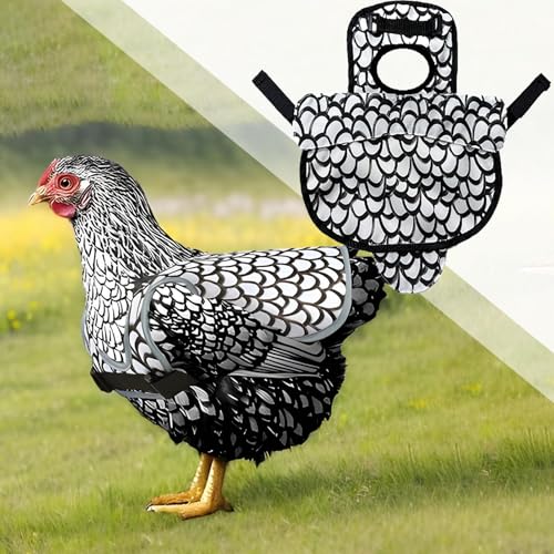 Selas Para Galinhas | Vestuário Respirável Para Aves | Roupas de Sela Reutilizáveis e Confortáveis p