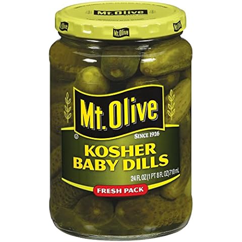 MT. Olive Kosher Baby Dills Fresh Pack Jar, 24 oz Cover