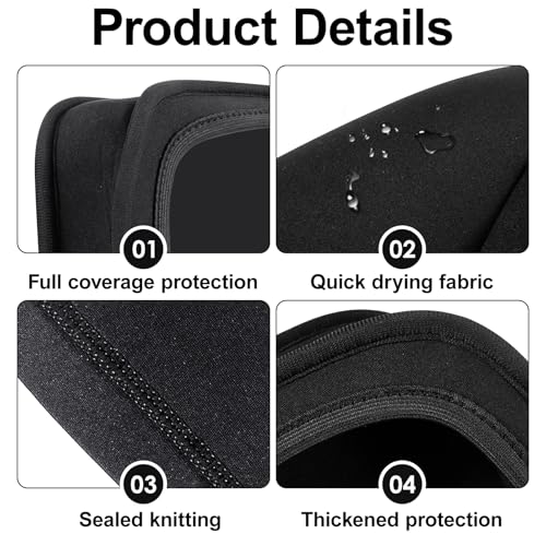Image of Helix 5 Cover, Waterproof Fish Finder Cover, Compatible with UC H5 / Helix 5 Screen Cover, Made of Neoprene Protects Your Screen and Device from Sun and Adverse Weather Damage (Black)