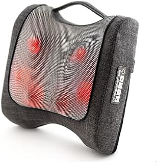 Back Massager with Heat, Shiatsu and Percussion Massage,German Quality Lower Back Massager Pillow Deep Heated Tissue Massage for Muscle Relaxation