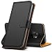 Produktbild Hianjoo Hülle Kompatibel für Samsung Galaxy S9, Tasche Leder Flip Case Brieftasche Etui mit Kartenfach und Ständer Kompatibel für Samsung Galaxy S9 - Schwarz