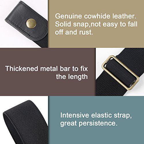 Image of No Buckle /Show Belt for Men Buckle Free Stretch Belt for Jeans Pants 1.38 inch Wide