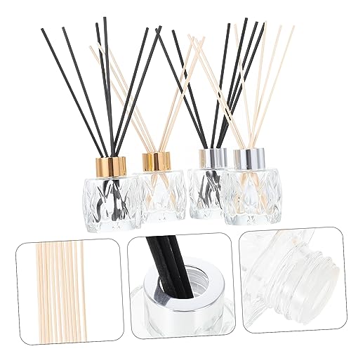 Set Difusor de Botellas de Vidrio Transparente Healifty 4 Unidades miniatura 2