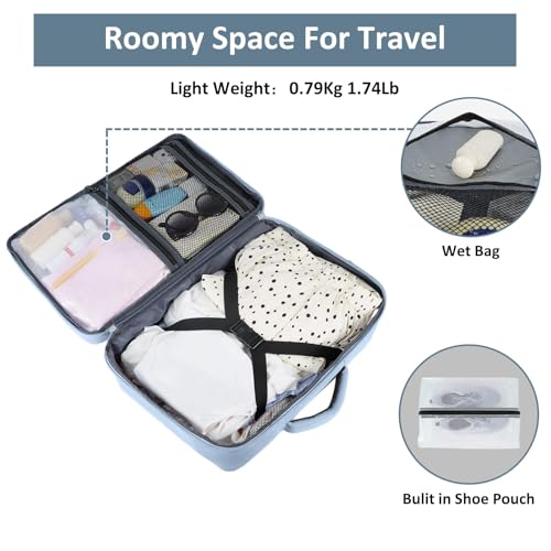 Image of Taygeer Travel Backpack for Women, TSA Carry On Backpack with Shoe Pouch | 15.6 inch Laptop Mochila Flight Approved with Water Bottle Pocket, Nurse Bag Casual Daypack for Weekender Hiking, Powder Purple